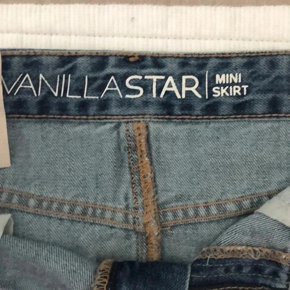VANILLA STAR : vintage denim mini jean skirt juniors - Picture 2 of 3